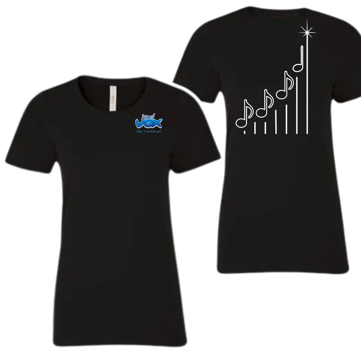 Joy of Vox Ladies Small Logo Slim fit tee