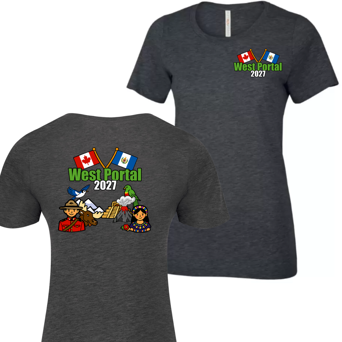 Ladies Short Sleeve T-shirt (lower crew neck)- Guatemala 2027