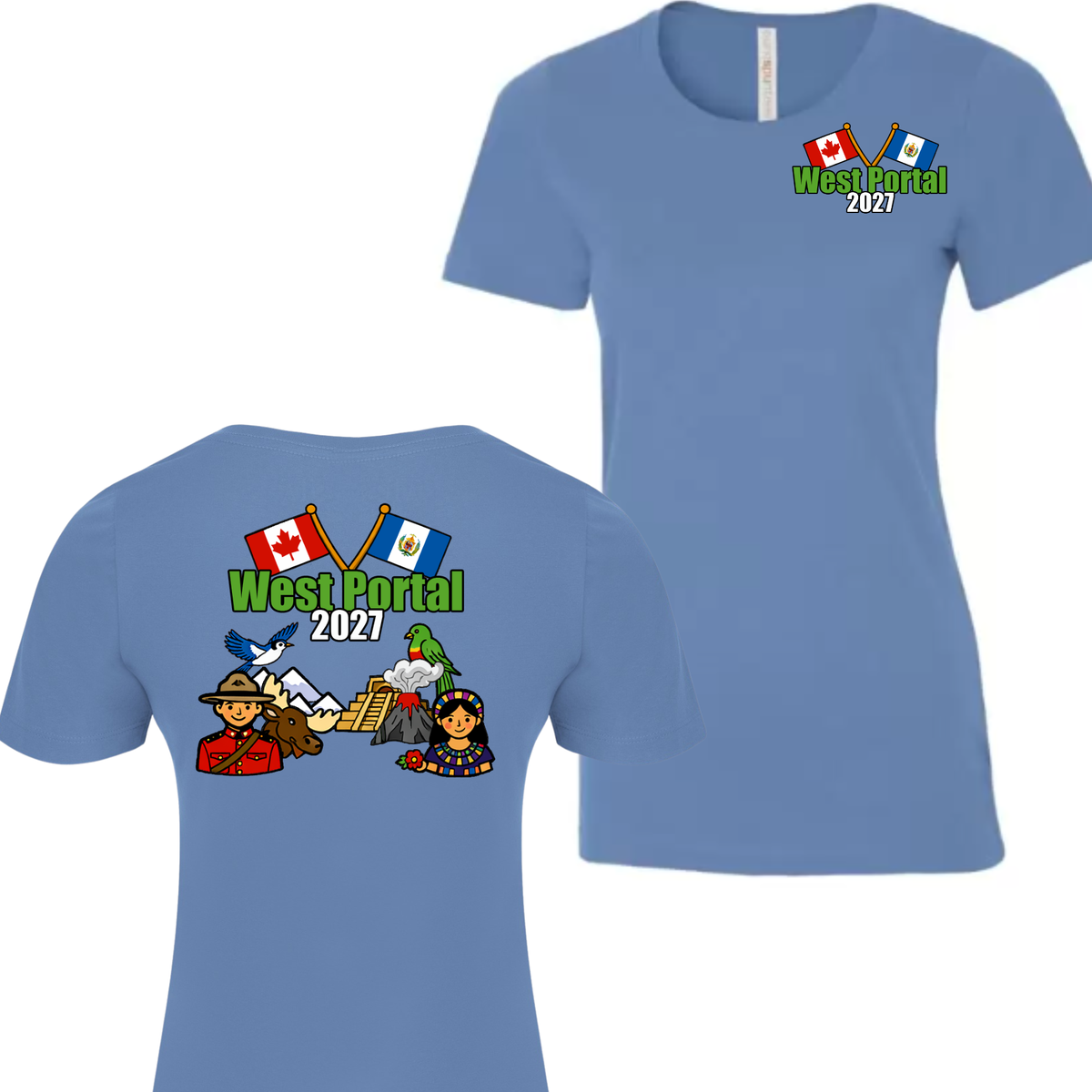 Ladies Short Sleeve T-shirt (lower crew neck)- Guatemala 2027