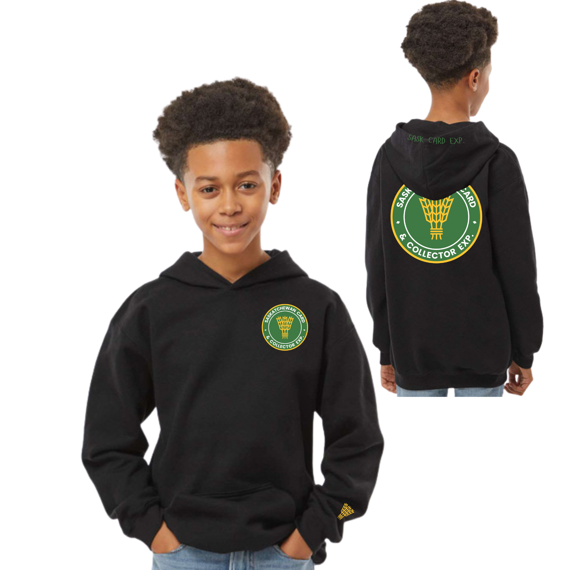 SK Card and Collector Youth Small Chest Logo Unisex Hoodie