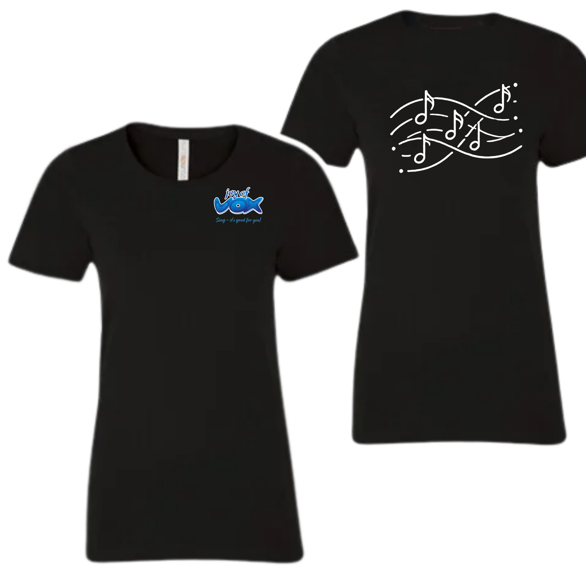 Joy of Vox Ladies Small Logo Slim fit tee