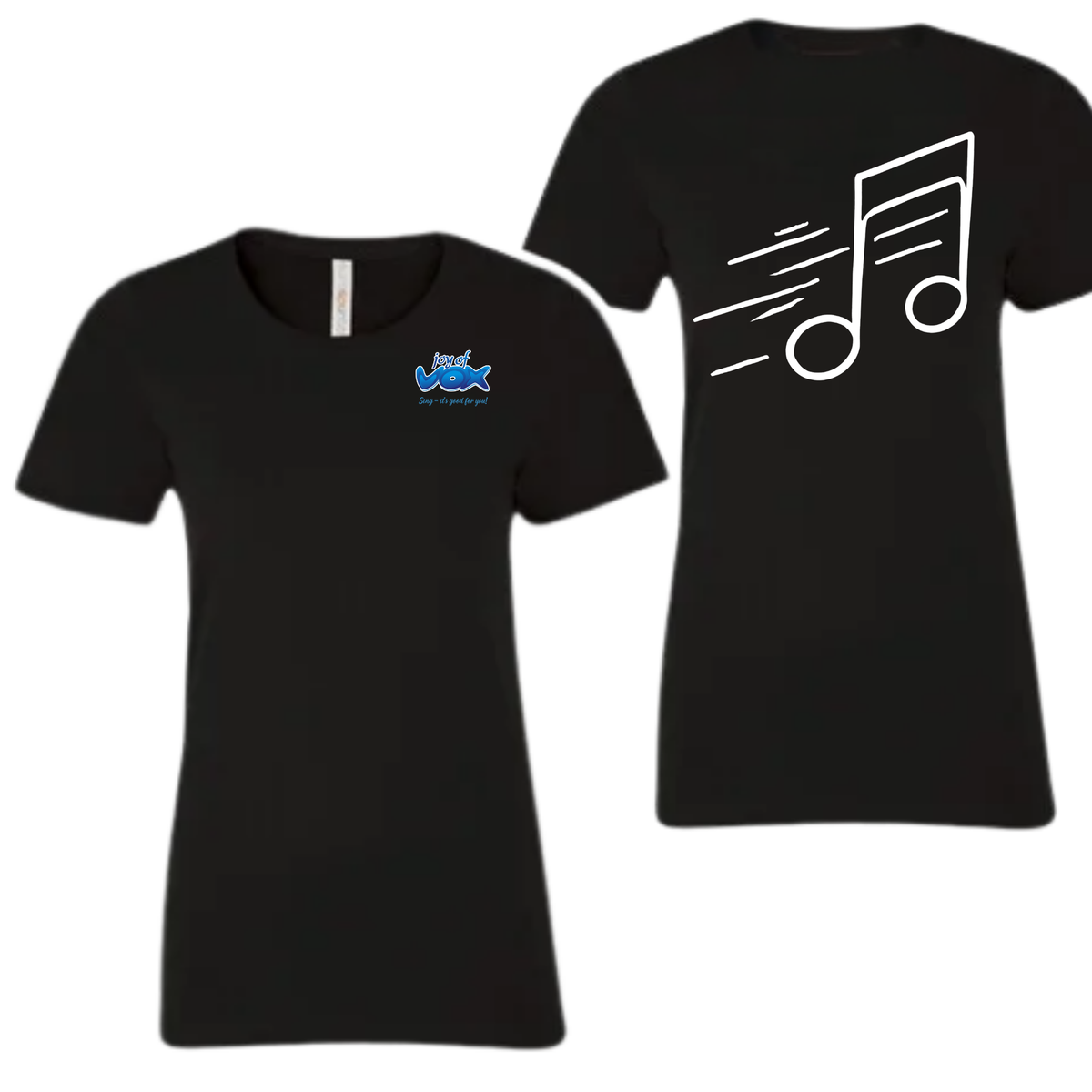 Joy of Vox Ladies Small Logo Slim fit tee